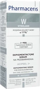 Pharmaceris DEPIGMENTACYJNE SERUM NA PRZEBARWIENIA na noc ACIPEEL 3x - Serum do twarzy - miniaturka - grafika 2