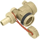 Łączniki, trójniki, kształtki - KAN Trójnik z odpowietrznikiem automatycznym i zaworem spustowym G1" therm 1300257002 R5541 - miniaturka - grafika 1