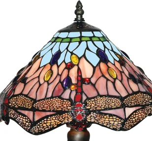 Searchlight Czarująca lampa stołowa w stylu Tiffany DRAGONFLY - Lampy stojące - miniaturka - grafika 4