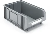 Pojemniki przemysłowe - AJ Produkty Szare pojemniki magazynowe 27,3 ll - 300x190x485mm - miniaturka - grafika 1