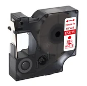 Etykiety do drukarek - Dymo strefadrukarek.pl Taśma D1 53715 24mm x 7m biała czerwony nadruk - zamiennik | OSZCZĘDZAJ DO 80% - ZADZWOŃ! 730811399 PROMOCJA! D1-53715 - miniaturka - grafika 1