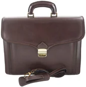 Teczki i aktówki - Barberini's Barberini's - teczki męskie ze skóry naturalnej - Brązowa ciemna 601-11 - miniaturka - grafika 1