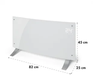 Klarstein Klarstein Bornholm Curved Smart, grzejnik konwekcyjny, 2000 W, sterowanie przy użyciu aplikacji, biały ACO7-BrnhlmCrvdSmrtW - Ogrzewanie przenośne - miniaturka - grafika 3