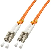 Kable światłowodowe - LINDY 46480 Kabel optyczny światłowód) LC LC OM2 pomarańczowy 1m LY-46480 - miniaturka - grafika 1
