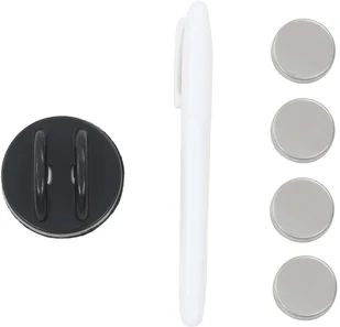 vidaXL Ścienna tablica magnetyczna, szklana, czarna, 100 x 60 cm vidaXL - Tablice i flipcharty - miniaturka - grafika 4