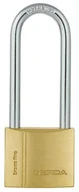 Kłódki - Gerda Kłódka Długi Pałąk KMZ4030A Mosiężna S40H66 - miniaturka - grafika 1