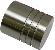 Karnisze - Gardinia 10011168 cylinder główka/końcówka do karniszy, seria Chicago, średnica 20 MM, stal nierdzewna 10011168 - miniaturka - grafika 1