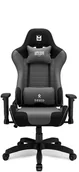 Fotele gamingowe - IMBA DRUID (TKANINA) czarno-szary - miniaturka - grafika 1