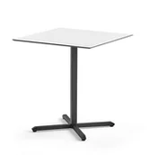 Stoły i stoliki do biura - AJ Produkty Stół BECKY, 680x680x720 mm, czarna rama, biały - miniaturka - grafika 1