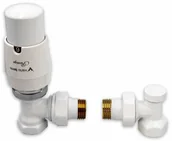 Głowice termostatyczne - Vario Term Zestaw grzejnikowy Elegant kątowy Biały ELGS0206C/FK - miniaturka - grafika 1