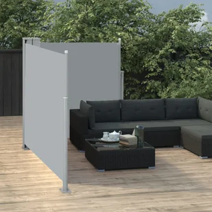 vidaXL vidaXL Zwijana markiza boczna, antracytowa, 120 x 600 cm - Markizy - miniaturka - grafika 2