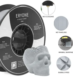 ERYONE ERYONE PLA Filament for 3D Printer 1.75mm Tolerance 0.03mm 1kg (2.2LBS)/Spool - Gray 795734EUDF - Filamenty i akcesoria do drukarek 3D ERYONE ERYONE PLA Filament for 3D Printer 1.75mm Tolerance 0.03mm 1kg (2.2LBS)/Spool - Gray 795734EUDF - Filamenty i akcesoria do drukarek 3D - miniaturka - grafika 4