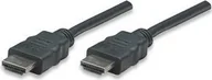 Kable - Manhattan HDMI-HDMI 1.31 m ekranowany czarny (308816) - miniaturka - grafika 1