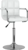 Krzesła - vidaXL Krzesło stołowe białe obite sztuczną skórą 3088595 - miniaturka - grafika 1