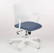 Fotele i krzesła biurowe - Intarseating Krzesło do gabinetu GEMINA obrotowe białe na kółkach KB-GEMINA-PTW-181 - miniaturka - grafika 1