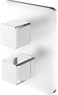 Omnires Bateria wannowo-prysznicowa, podtynkowa, termostatyczna, solo Parma chrom PM7436CR - Baterie podtynkowe - miniaturka - grafika 2