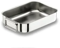 Patelnie - Lacor 62540 A patelnia z uchwytami E 18/10 40 x 28 cm 62540A - miniaturka - grafika 1