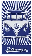 Ręczniki - VW Collection by BRISA VW Bulli T1 duży ręcznik plażowy ręcznik kąpielowy ręcznik do sauny, niebieski/biały, 160x90 BUBT02 - miniaturka - grafika 1