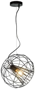 Zuma Line LAMPA wisząca MARL P17212 metalowa OPRAWA druciana ZWIS kula ball drut czarny P17212 - Lampy sufitowe - miniaturka - grafika 2