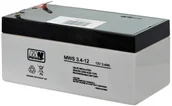 Akumulatory ogólnego zastosowania - Akumulator żelowy 12V/3,4Ah MWS T1 - miniaturka - grafika 1