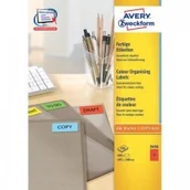 Etykiety do drukarek - Etykiety Zweckform 105 x 148 Trwałe Czerwone ZW447-3 - miniaturka - grafika 1