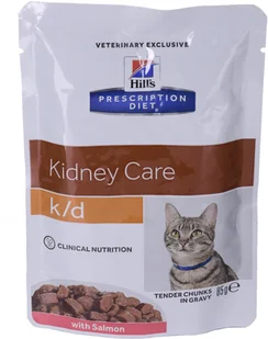 Hills Prescription Diet k/d Feline Łosoś Saszetka 85g 6428 - Mokra karma dla kotów - miniaturka - grafika 2