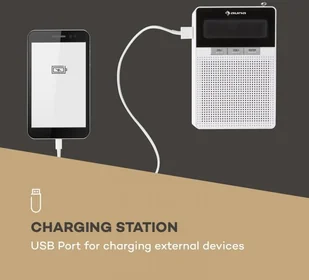 Auna Digi Plug DAB Białe - Radia - miniaturka - grafika 4