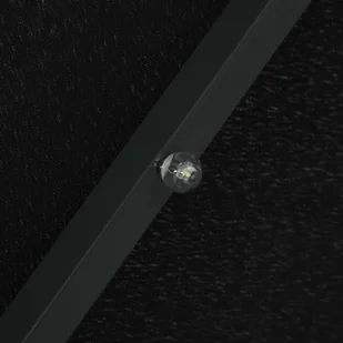 vidaXL Parasol wiszący z LED i stalowym słupkiem, 300 cm, czarny - Parasole ogrodowe - miniaturka - grafika 2