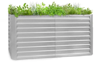 Blumfeldt High Grow Straight, podniesiona grządka, 200x90x100cm, 1800l, stal GDMB4-High-200*90-SI - Donice Blumfeldt High Grow Straight, podniesiona grządka, 200x90x100cm, 1800l, stal GDMB4-High-200*90-SI - Donice - miniaturka - grafika 1