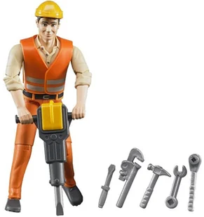 Bruder 60020 Figurka robotnika z akcesoriami - Figurki dla dzieci - miniaturka - grafika 2