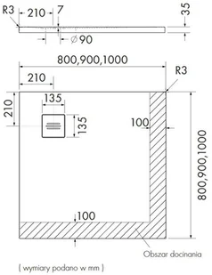 Schedpol Schedline Collection Schedline Protos Cement Stone brodzik kwadratowy cementowy 80x80 cm 3SP.P1K-8080/CT/ST-M1/CT/ST 3SP.P1K-8080/CT/ST-M1/CT/ST - Brodziki prysznicowe - miniaturka - grafika 10
