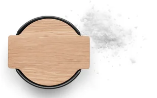 Eva Solo NORDIC Pojemnik na Sól z Drewnianą Pokrywką Czarny 502784 - Pojemniki kuchenne - miniaturka - grafika 3