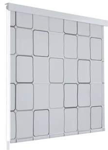 vidaXL Roleta prysznicowa 140 x 240 cm, wzór w kwadraty - Rolety - miniaturka - grafika 2