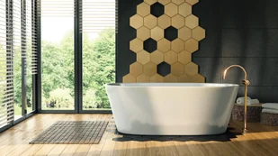 Corsan Wanna wolnostojąca E026 Salina 160 z wykończeniem białym 648820 - Wanny - miniaturka - grafika 3