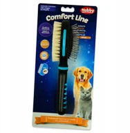 Szczotki i furminatory - Szczotka Psa Kota podwójna grzebień naturalna S - miniaturka - grafika 1