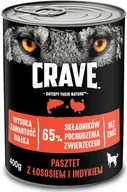 Mokra karma dla psów - Crave CRAVE puszka 400g pasztet z łososiem i indykiem pełnoporcjowa mokra karma bezzbożowa dla dorosłych psów) - miniaturka - grafika 1