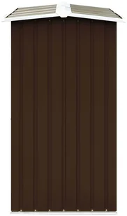 vidaXL Wiata na drewno, stal galwanizowana, 172x91x154 cm, brązowa vidaXL - Akcesoria kominkowe - miniaturka - grafika 4