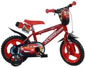 Rowery - Disney Rower Auta Cars 12 Czerwono-czarny - miniaturka - grafika 1