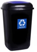 Kosze na śmieci - Kosz Do Segregacji Śmieci ,,papier'' 12L Niebieski - miniaturka - grafika 1