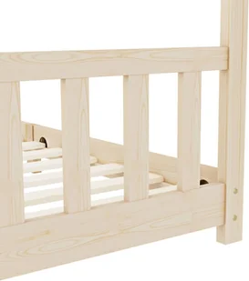 vidaXL Rama łóżka dziecięcego, lite drewno sosnowe, 90 x 200 cm vidaXL - Łóżka dla dzieci i młodzieży - miniaturka - grafika 6