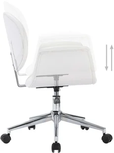 vidaXL Obrotowe krzesła stołowe, 6 szt., białe, sztuczna skóra 3054859 - Krzesła - miniaturka - grafika 22