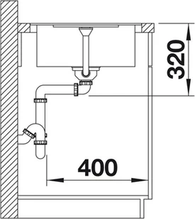 Blanco METRA 45S-F SZAROŚĆ SKAŁY 519086 - Zlewozmywaki - miniaturka - grafika 4