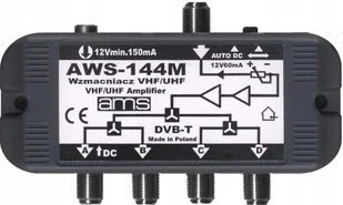 Wzmacniacz Regulowany Dvb-t AWS-144M 12/15 dB - Wzmacniacze antenowe - miniaturka - grafika 2