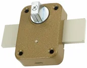 Zamki i wkładki - Jania Zamek nawierzchniowy Tytan - 3 okrągły brązowy - miniaturka - grafika 1