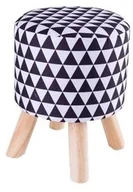 Taboret Stołek Skandynawski Pufa Drewniane Nogi