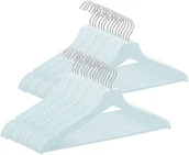 Wieszaki do szafy - Wieszaki na ubrania drewniane zestaw 30 szt. niebieskie 10x HG0007 - miniaturka - grafika 1