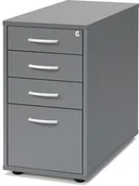 Szafki biurowe - AJ Kontenerek dostawka FLEXUS Kolor: Szary laminat Gł:800mm 149577 - miniaturka - grafika 1