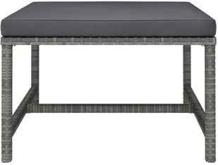 vidaXL 5-cz zestaw wypoczynkowy do ogrodu poduszki szary rattan PE 313503 - Meble ogrodowe - miniaturka - grafika 12