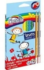 KW Trade Kredki ołówkowe trójkątne Super Soft 12 kolorów - Kredki, ołówki, pastele i pisaki - miniaturka - grafika 3