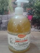 Mydła - Alepia Alepia - MYDŁO W PŁYNIE Z POMPKĄ TRADITIONAL 1% OLEJU LAUROWEGO 500ml - miniaturka - grafika 1